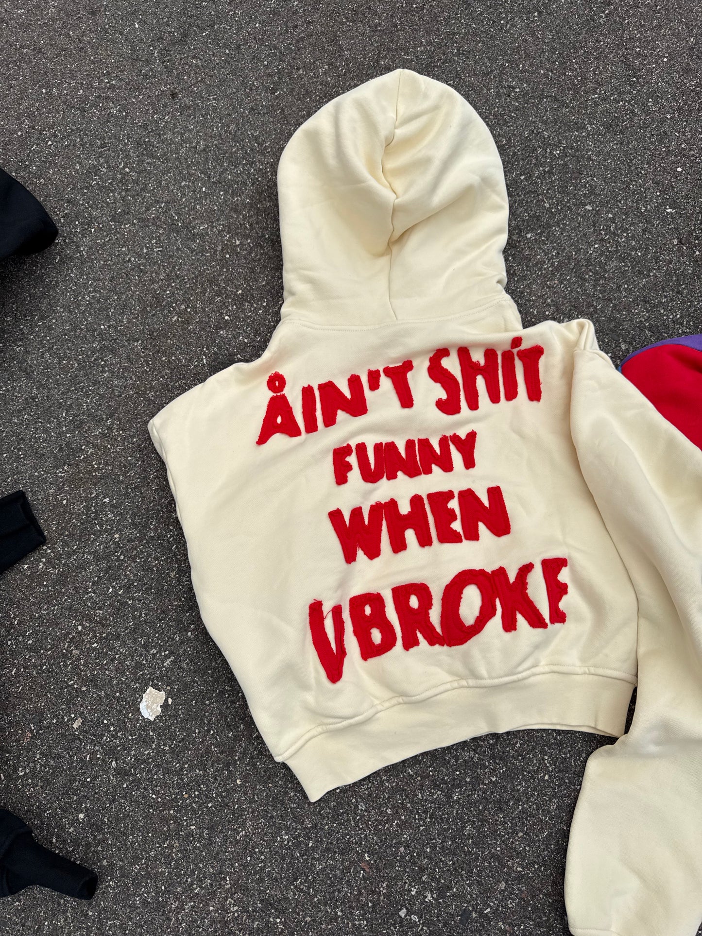 ÅIN’T SHÍT FUNNY “Cream” Zip Up